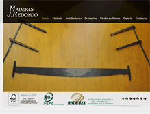 Tablet Screenshot of maderasredondo.com